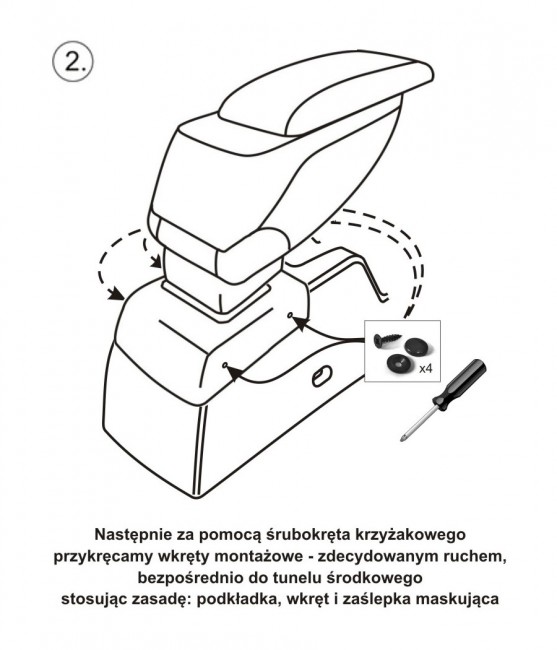 Przykładowa instrukcja montażu podłokietnika Armcik S2